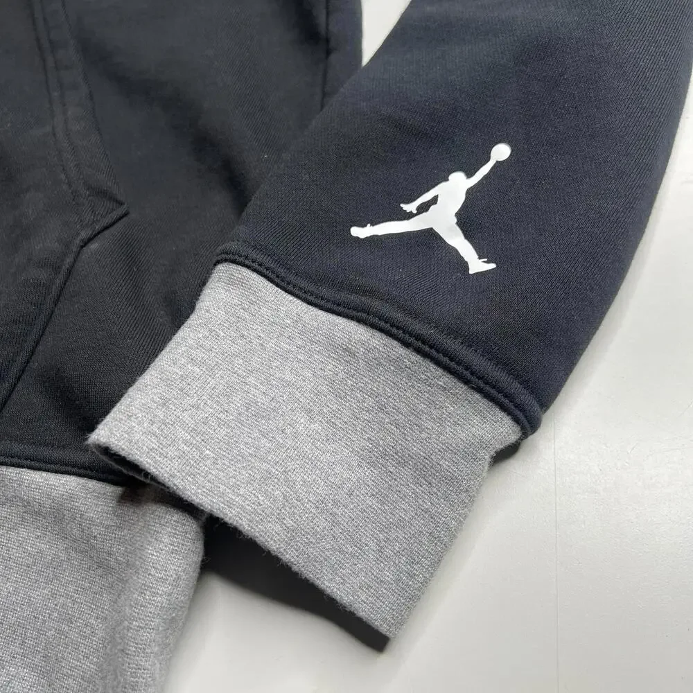Jordan Black Pullover‎ Hoodie Size L Jumpman Logo Basketball Streetwear Hoodie
